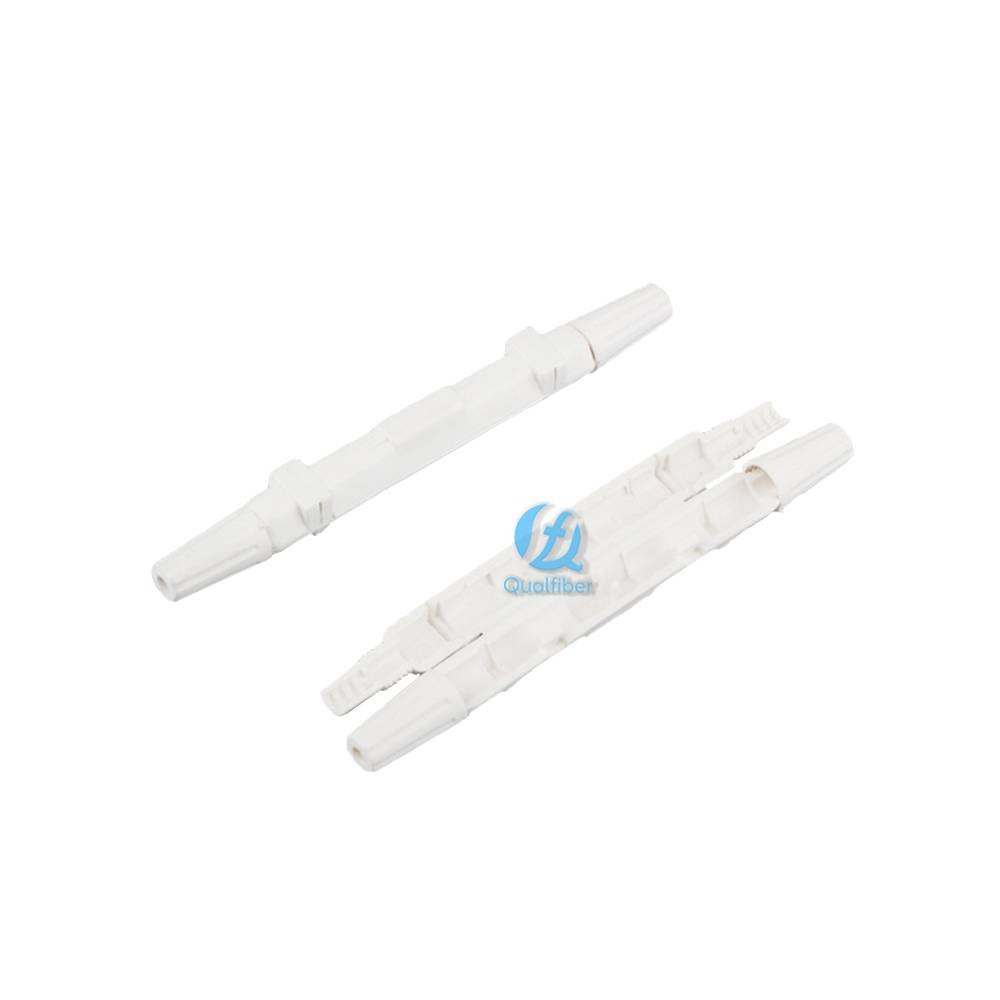 Wholesale Mode Conditioning Patch Cord - 1 Inlet 1 Outlet Optic Fiber Protector for Butterfly Drop Cable with Caps – Qualfiber