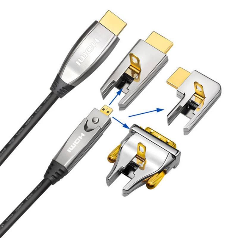 High Quality for Patch Cord Rj45 - Active Optic Fiber 300M High Speed HDMI 2.0 HD 4K 60hz Cable with HDMI Approved – Qualfiber