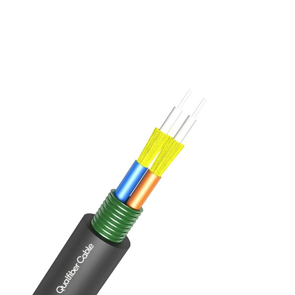 Câble fibre optique sous-unité blindée duplex