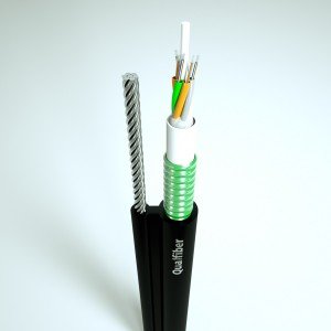 Çelik Tel Örgülü Şekil 8 Anten Fiber Optik Kablo