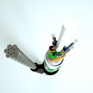 Стальной провод многожильный рисунок 8 воздушный волоконно-оптический кабель