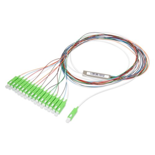 Newly Arrival Oadm Dwdm - Steel Tube type with SC/APC Connector 1*16 Optical Fiber PLC Splitters with multicolored Tight Buffer – Qualfiber