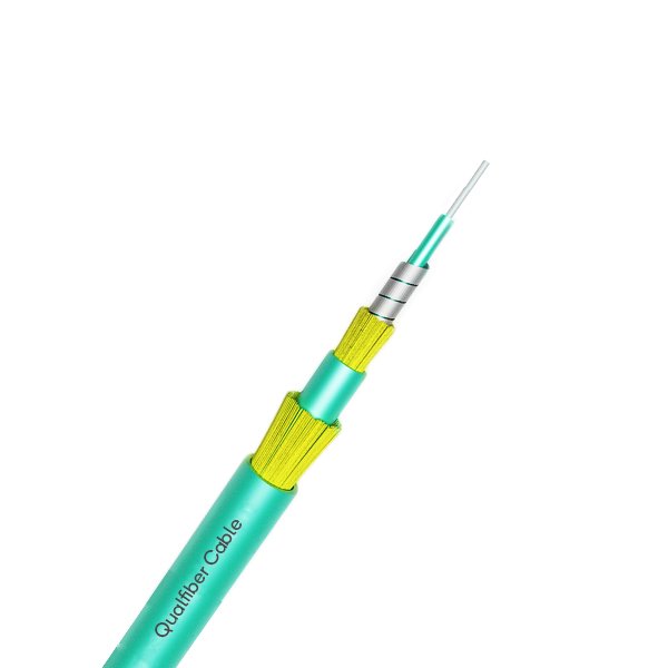 Cable de fibra óptica Simplex de doble envoltura de acero en espiral