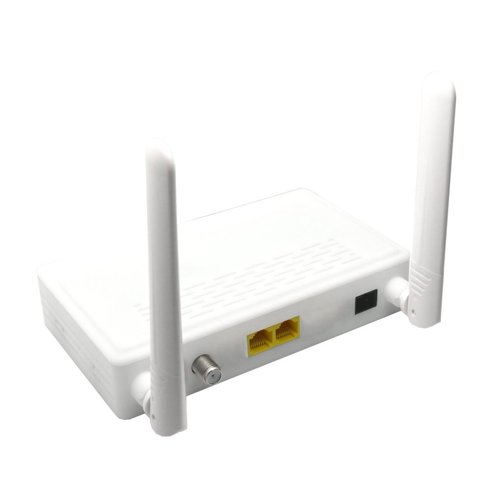 Estándar de Fabricación Xpon Onu Price – QF-HE101WC 1GE+1FE+CATV WIFI EPON ONU – Qualfiber