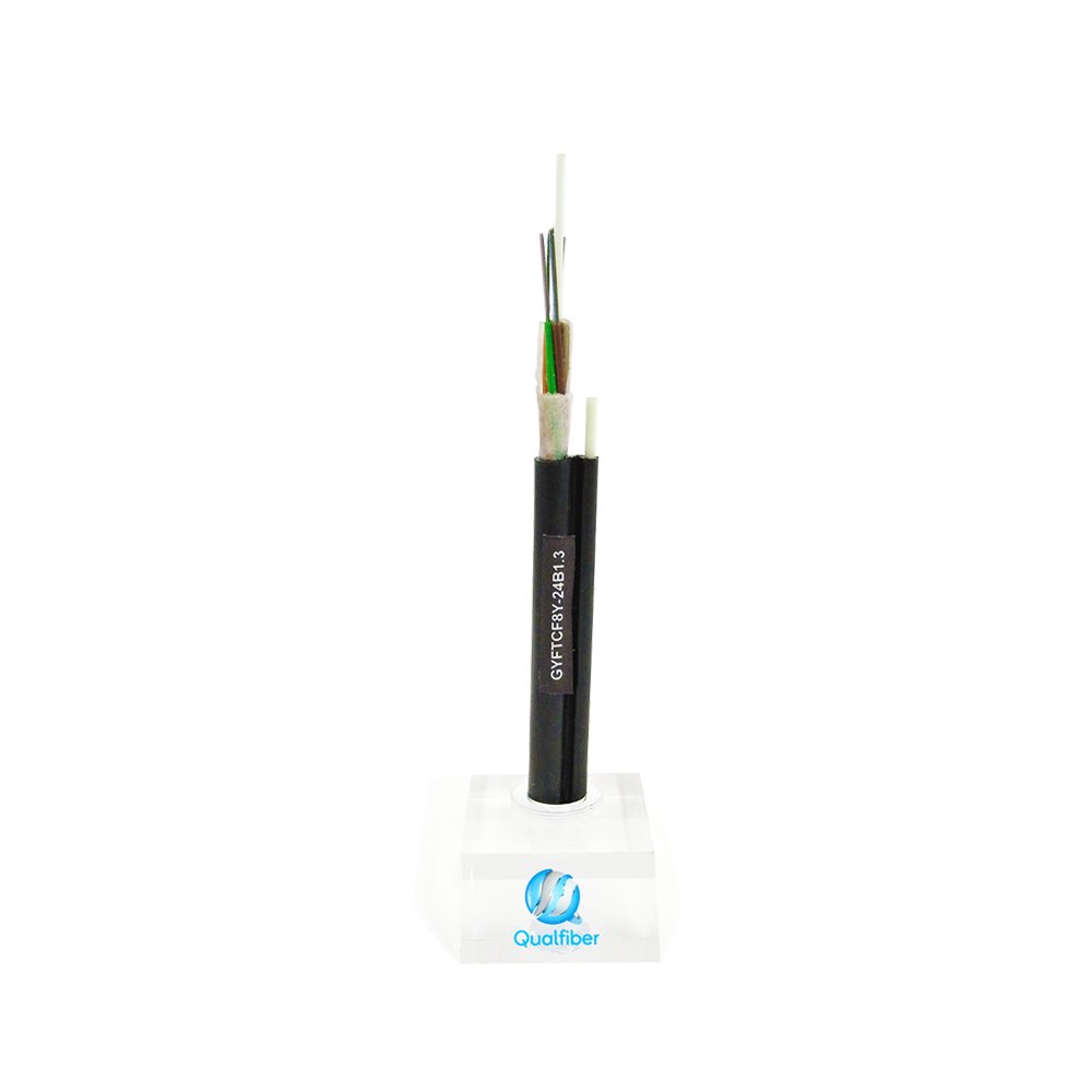 Self Supporting Aerial Armoured Figure 8 GYFTCF8Y Fiber Optic Cable