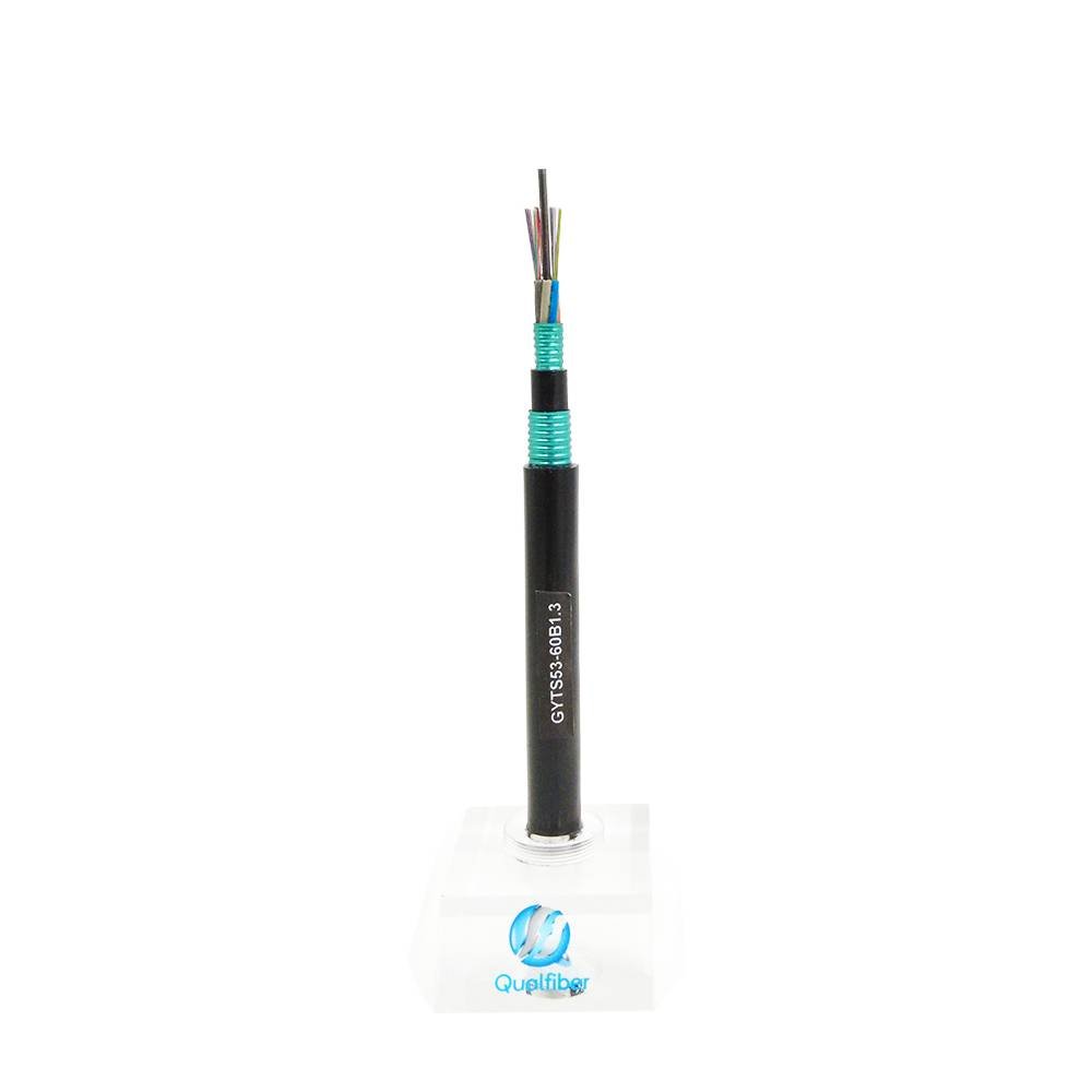 Cable de Fibra Óptica Armado GYTS53 de Doble Cubierta MDPE HDPE 2-288 Núcleos