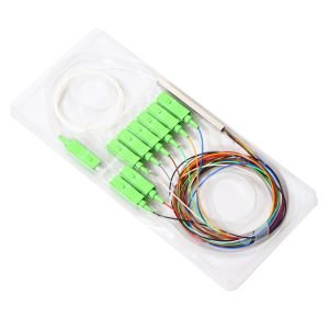 New Delivery for Wdm Dwdm – Steel Tube type with SC/APC Connector 1*8 Optical Fiber PLC Splitters with multicolored Tight Buffer – Qualfiber